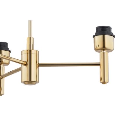 Brilagi - Kroonluchter met stang MONTE 3xE27/60W/230V blauw/goud
