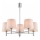Brilagi - Kroonluchter met stang MONTE 5xE27/60W/230V beige/glanzend chroom
