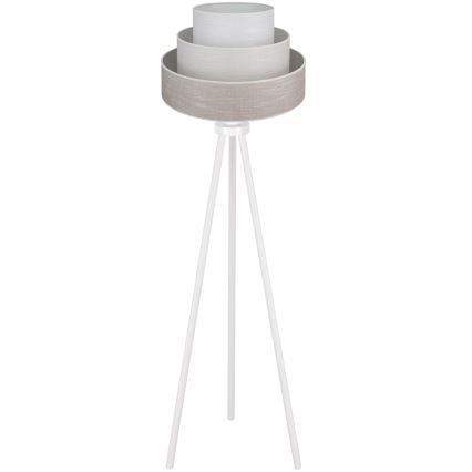 Brilagi - Lampadaire ALASKA LUNETA 1xE27/15W/230V gris/crème