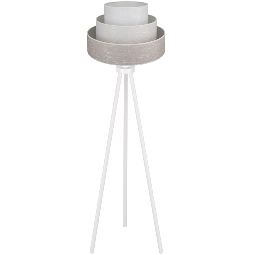 Brilagi - Lampadaire ALASKA LUNETA 1xE27/15W/230V gris/crème
