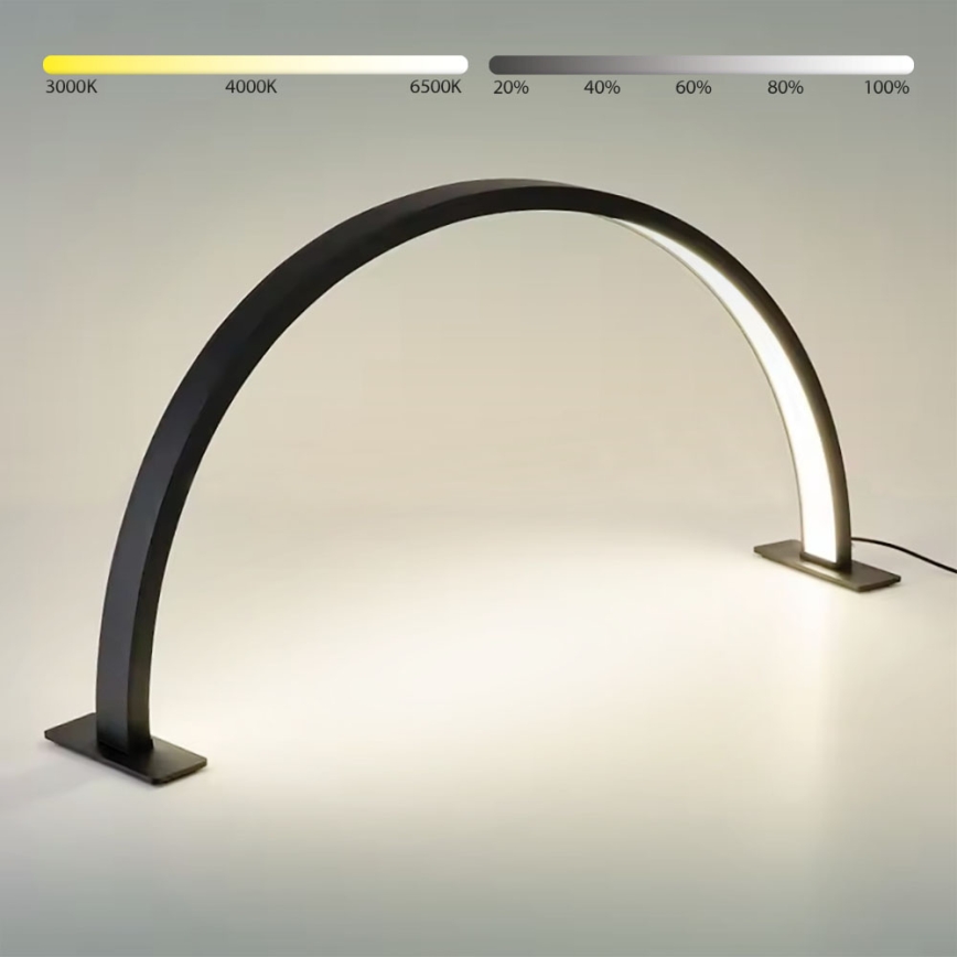 BRILAGI - LED Lampe de table arquée dimmable pour modélisme RADIO LED/30W/24/230V 3000/4000/6500K noire