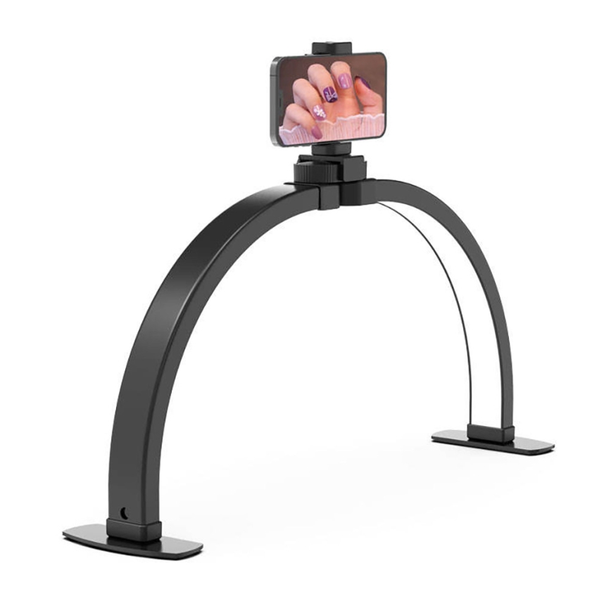 Brilagi - Lampe de table arquée à intensité réglable à LED avec support RADIO LED/25W/24/230V 3000/4000/6500K noir
