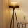 Brilagi - Lampadaire ASPEN LUNETA 1xE27/15W/230V noir/beige/crème