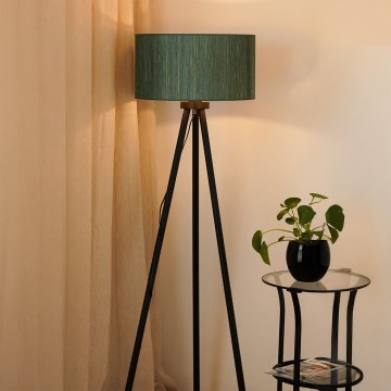 Brilagi - Lampadaire BOSTON ROLLER 1xE27/15W/230V paille vert/doré