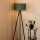 Brilagi - Lampadaire BOSTON ROLLER 1xE27/15W/230V paille vert/doré