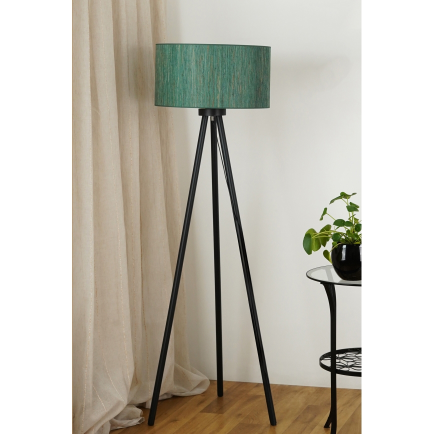 Brilagi - Lampadaire BOSTON ROLLER 1xE27/15W/230V paille vert/doré