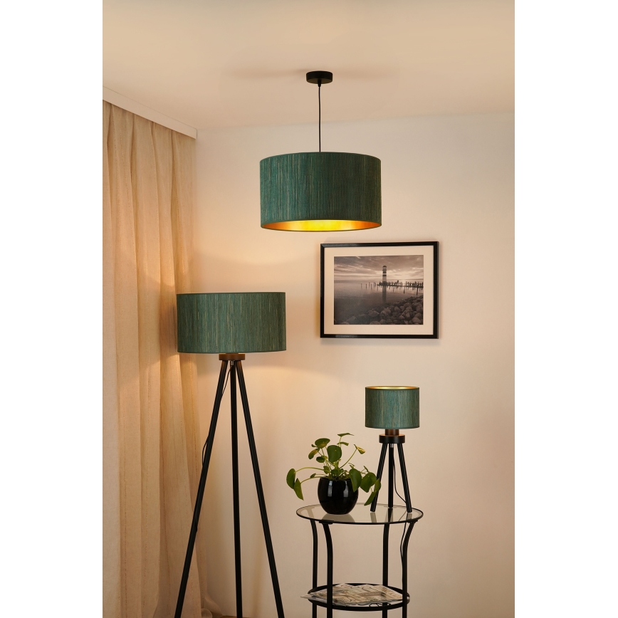 Brilagi - Lampadaire BOSTON ROLLER 1xE27/15W/230V paille vert/doré