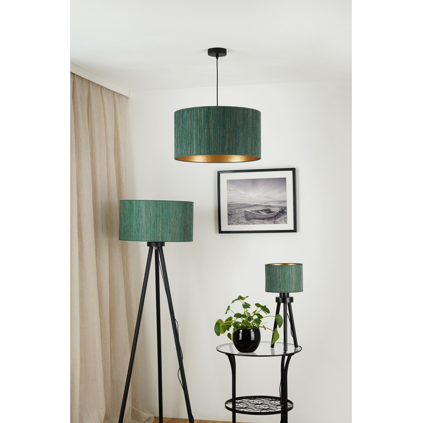 Brilagi - Lampadaire BOSTON ROLLER 1xE27/15W/230V paille vert/doré