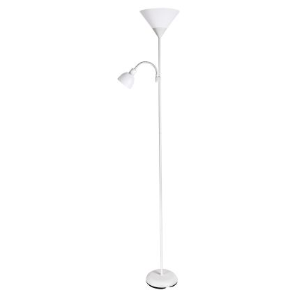 Brilagi - Lampadaire CERIA 2-en-1 1xE27/100W/230V + 1xE14/25W blanc/noir