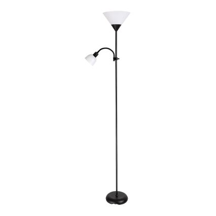Brilagi - Lampadaire CERIA 2 en 1 1xE27/100W/230V + 1xE14/25W noir