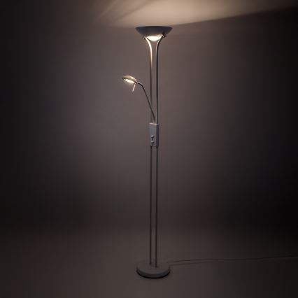 Brilagi - Lampadaire dimmable SCARLETT 1xR7s/230W/230V + 1xG9/40W blanc