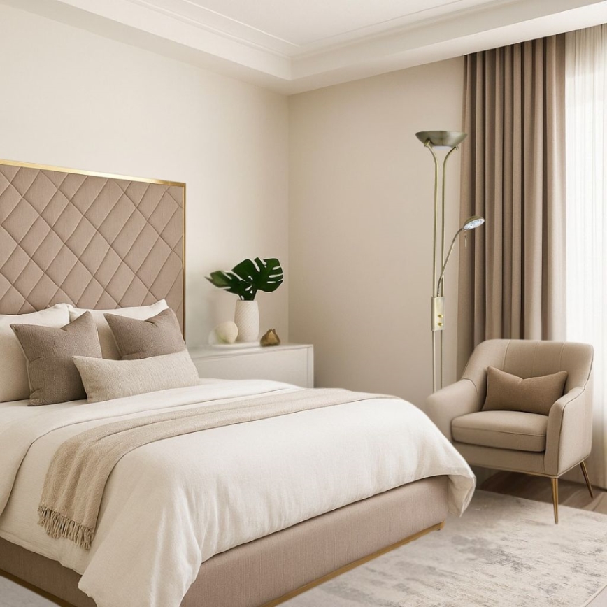 Brilagi - Lampadaire dimmable SCARLETT 1xR7s/230W/230V + 1xG9/40W bronze