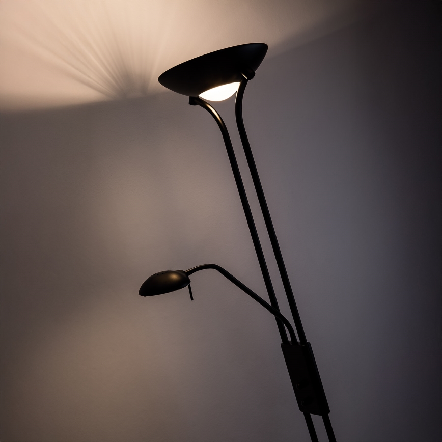 Brilagi - Lampadaire dimmable SCARLETT 1xR7s/230W/230V + 1xG9/40W noir