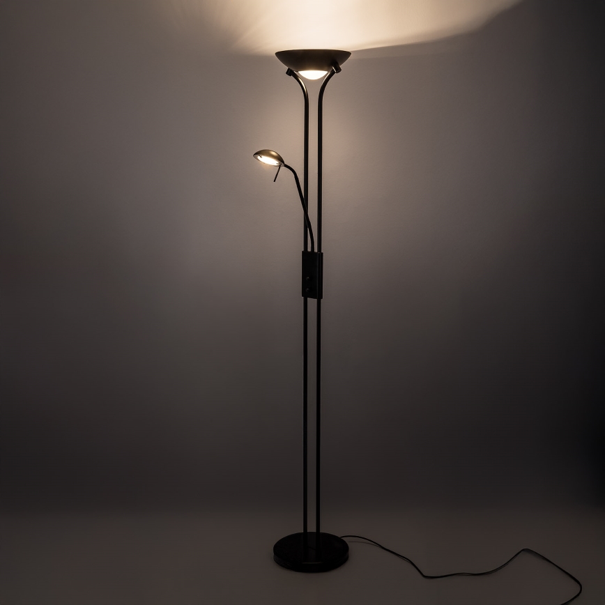 Brilagi - Lampadaire dimmable SCARLETT 1xR7s/230W/230V + 1xG9/40W noir