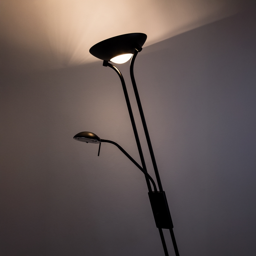 Brilagi - Lampadaire dimmable SCARLETT 1xR7s/230W/230V + 1xG9/40W noir
