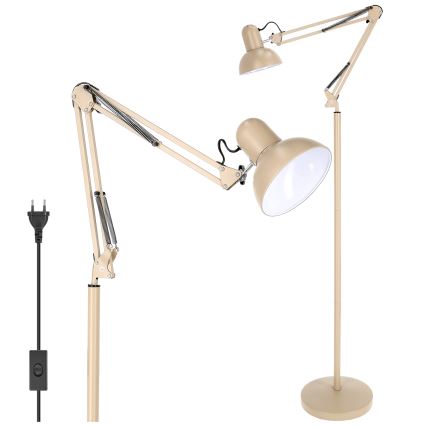 Brilagi - Lampadaire flexible TASKER 1xE27/60W/230V 184 cm beige