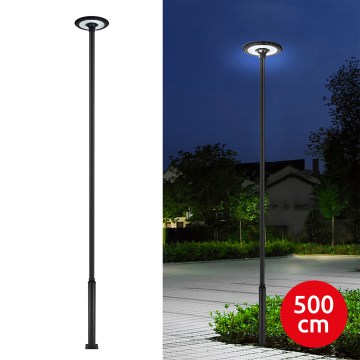 Brilagi - Lampadaire LED avec poteau de 5 m URBANSPARK LED/120W/230V noir IP65