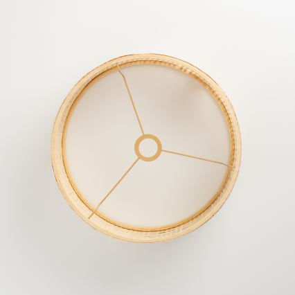 Brilagi - Lampadaire LED CERIA 1x E27, 40 W, 230 V, Ø 40 cm, bambou/blanc