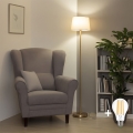 Brilagi - Lampadaire LED CERIA 1xE27/20W/230V Ø 30 cm beige/doré