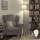Brilagi - Lampadaire LED CERIA 1xE27/20W/230V Ø 30 cm gris/doré
