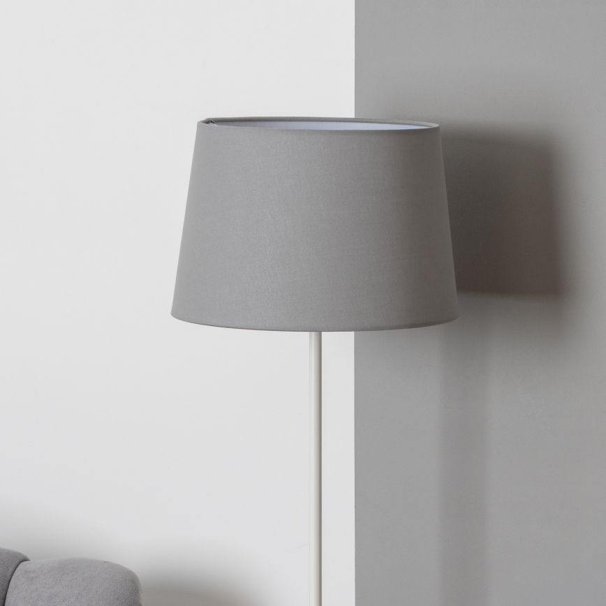 Brilagi - Lampadaire LED CERIA 1xE27/40W/230V diam. 30 cm gris/blanc