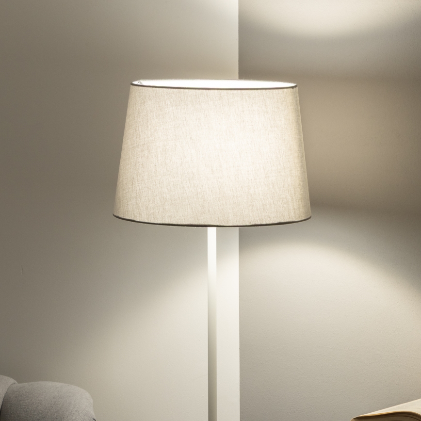 Brilagi - Lampadaire LED CERIA 1xE27/40W/230V diam. 30 cm gris/blanc