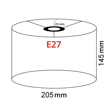 Brilagi - Lampadaire LED CERIA 1xE27/40W/230V Ø 20,5 cm blanc/noir