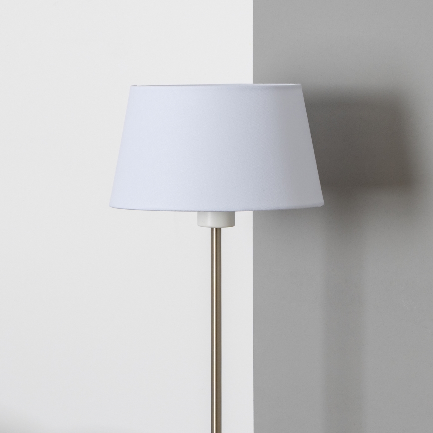 Brilagi - Lampadaire LED CERIA 1xE27/40W/230V Ø 25 cm blanc/chrome mat