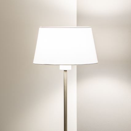 Brilagi - Lampadaire LED CERIA 1xE27/40W/230V Ø 25 cm blanc/chrome mat