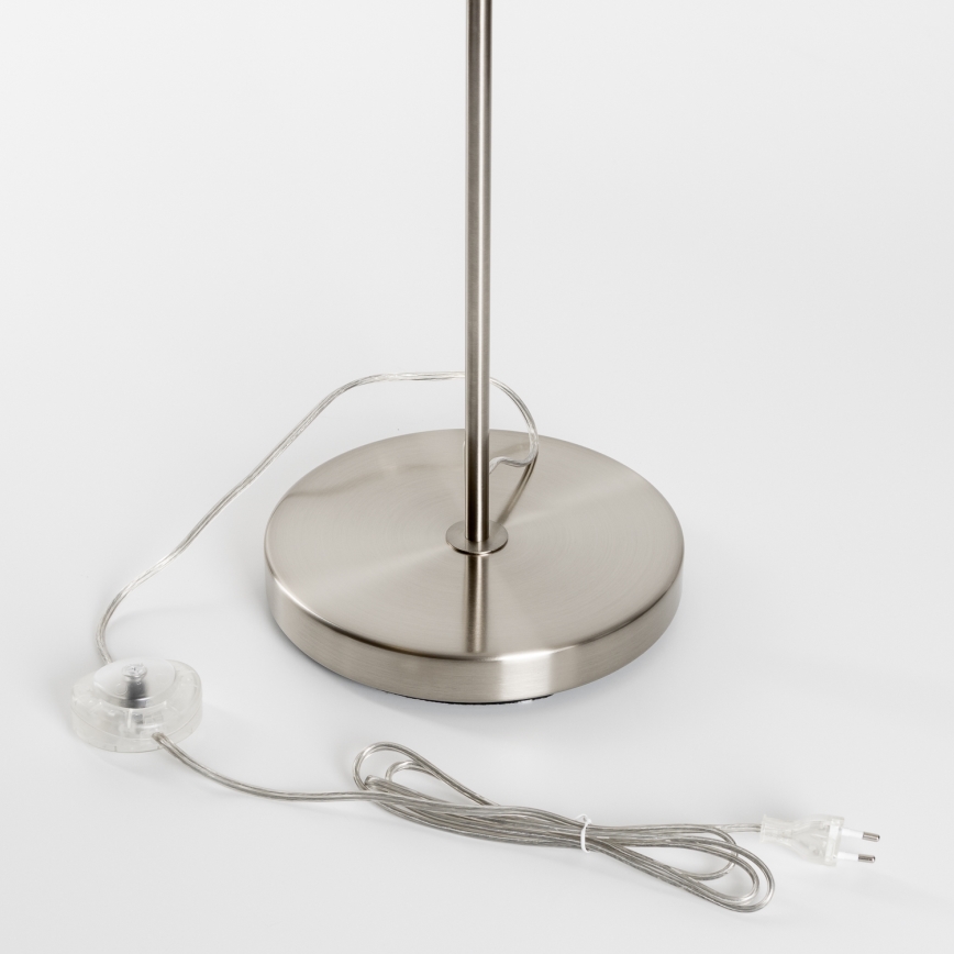 Brilagi - Lampadaire LED CERIA 1xE27/40W/230V Ø 25 cm gris/chrome mat