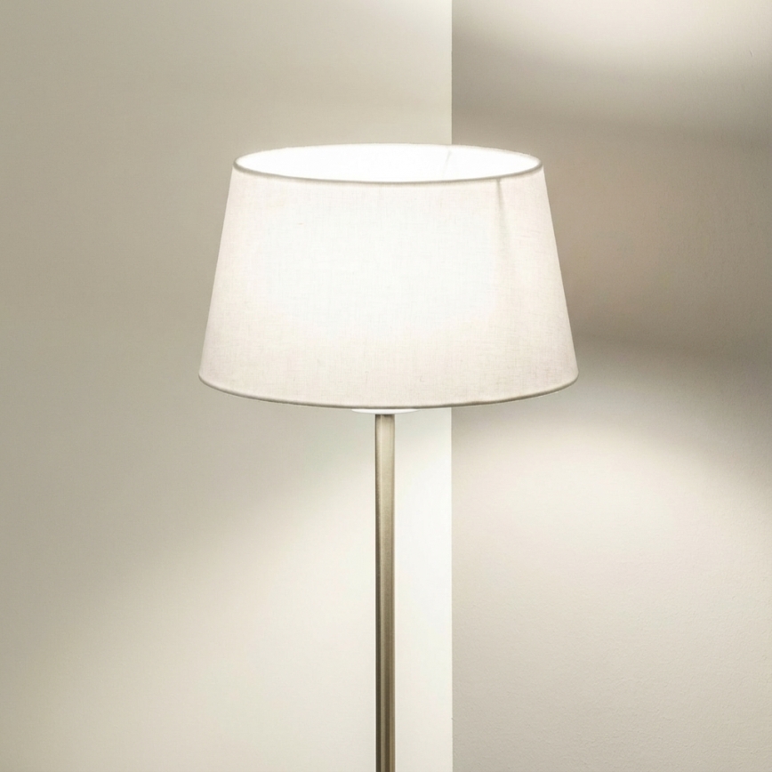 Brilagi - Lampadaire LED CERIA 1xE27/40W/230V Ø 30 cm blanc/chrome mat