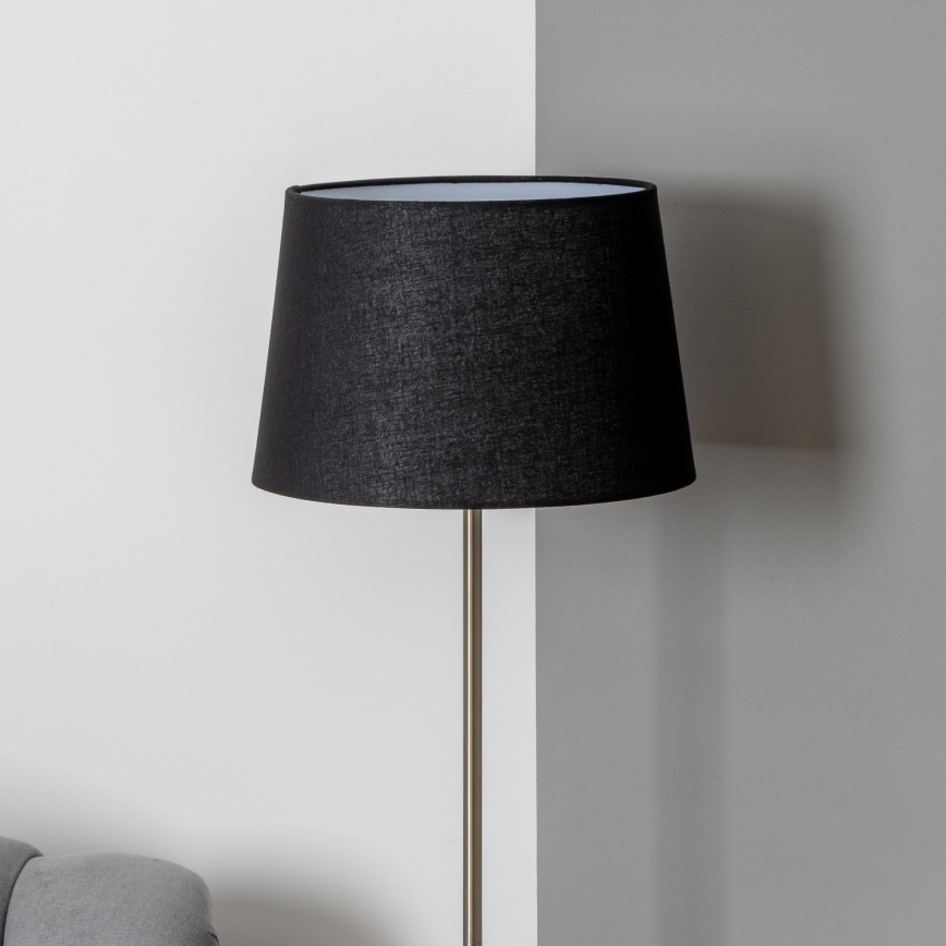 Brilagi - Lampadaire LED CERIA 1xE27/40W/230V Ø 30 cm noir/chrome mat