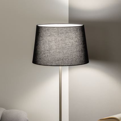 Brilagi - Lampadaire LED CERIA 1xE27/40W/230V Ø 30 cm noir/chrome mat