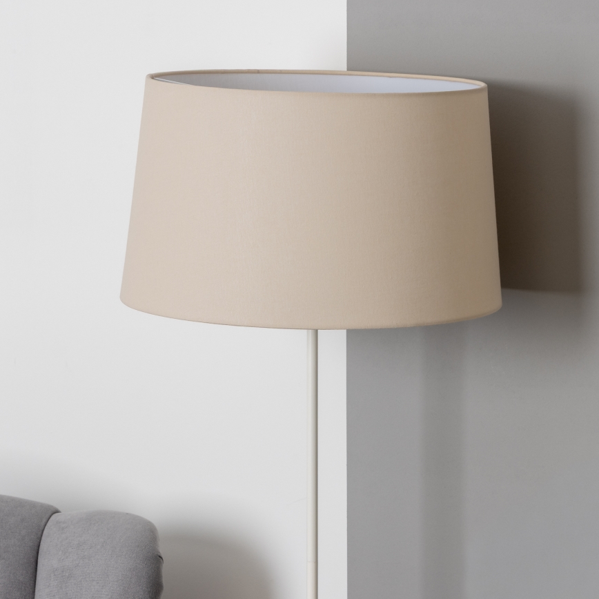 Brilagi - Lampadaire LED CERIA 1xE27/40W/230V Ø 45 cm beige/blanc