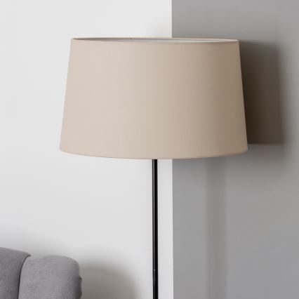 Brilagi - Lampadaire LED CERIA 1xE27/40W/230V Ø 45 cm beige/noir