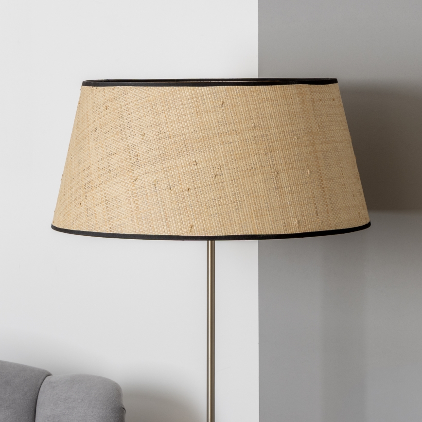 Brilagi - Lampadaire LED CERIA 1xE27/40W/230V Ø 50 cm beige/chrome mat