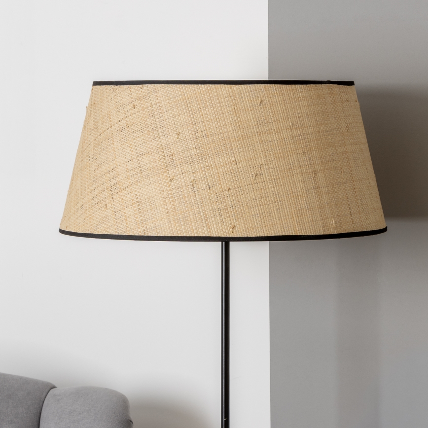 Brilagi - Lampadaire LED CERIA 1xE27/40W/230V Ø 50 cm beige/noir