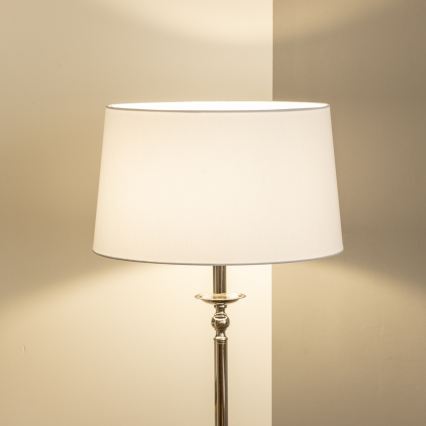 Brilagi - Lampadaire LED CERIA 1xE27/60W/230V Ø 45 cm chrome brillant/blanc
