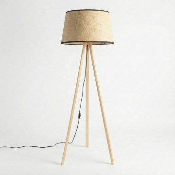 Brilagi - Lampadaire LED CERIA 1xE27/60W/230V Ø 50 cm beige