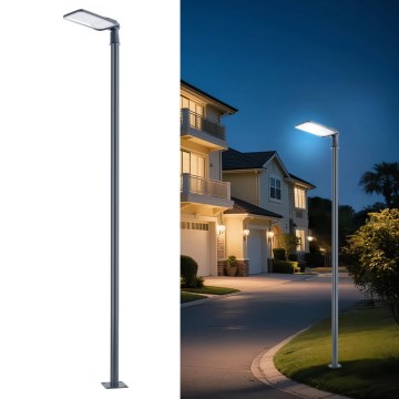 Brilagi - Lampadaire LED extérieur avec mât de 3 m et bras articulé URBANLIGHT LED/200W/230V anthracite IP65