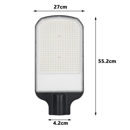 BRILAGI - Lampadaire LED extérieur pour voirie URBANLIGHT LED/200W/230V noir IP65