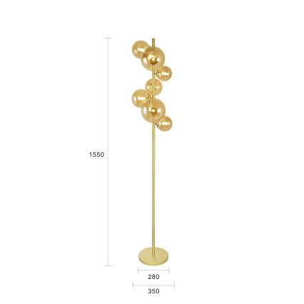 Brilagi - Lampadaire LED MILLA 7xG9/3W/230V doré