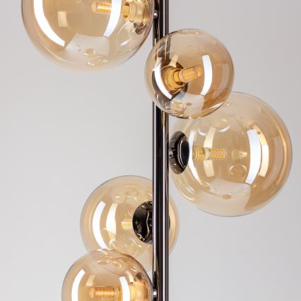 Brilagi - Lampadaire LED MILLA 7xG9/3W/230V, finition chrome noir/doré