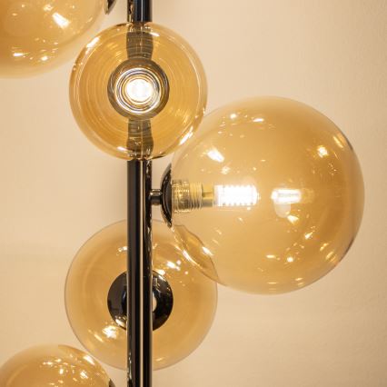Brilagi - Lampadaire LED MILLA 7xG9/3W/230V, finition chrome noir/doré