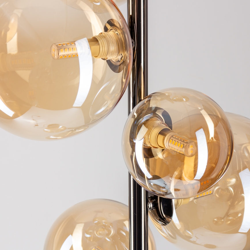 Brilagi - Lampadaire LED MILLA 7xG9/3W/230V, finition chrome noir/doré