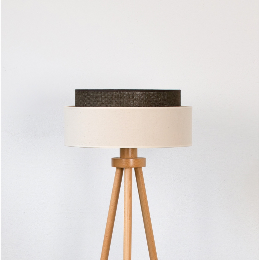 Brilagi - Lampadaire LED Style Boho 1xE27/15W/230V crème/marron