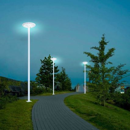 Brilagi - Lampadaire LED sur mât 3 m URBANSPARK LED/120W/230V blanc IP65