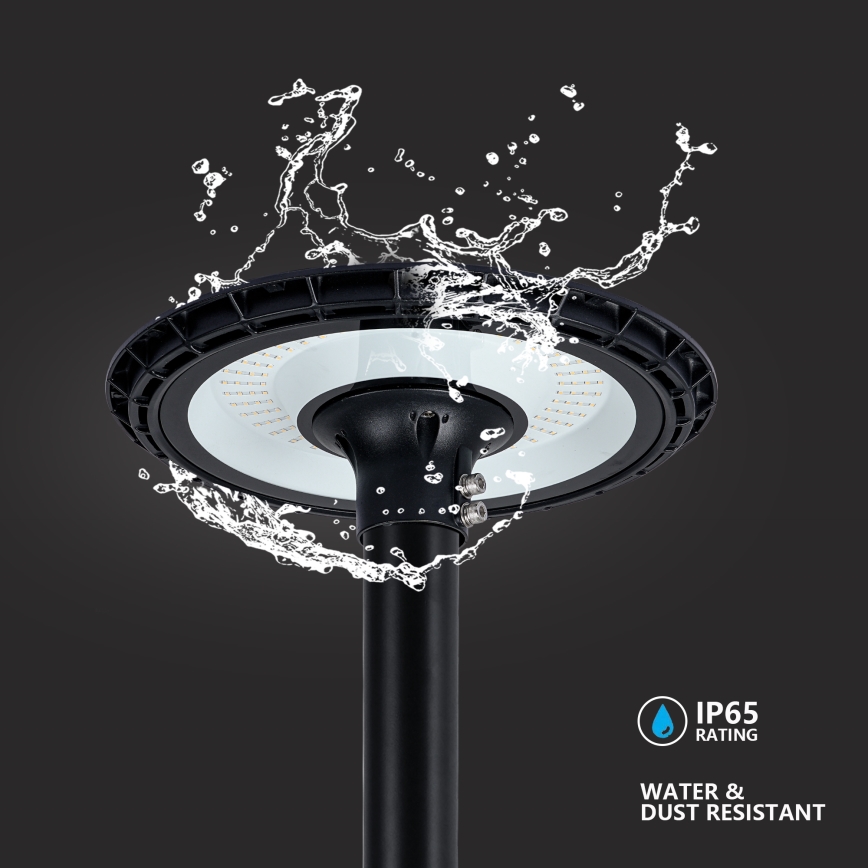 Brilagi - Lampadaire LED sur mât de 4 m URBANSPARK LED/120W/230V noir IP65