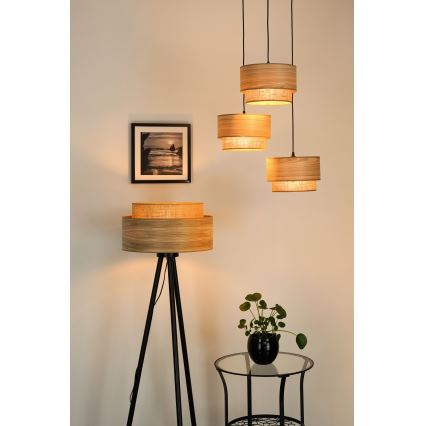 Brilagi - Lampadaire MONTANA BOHO 1xE27/15W/230V marron/noir