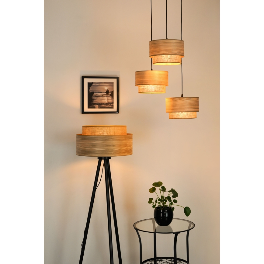 Brilagi - Lampadaire MONTANA BOHO 1xE27/15W/230V marron/noir